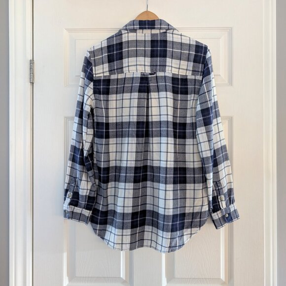 American Eagle Ahh-mazingly soft plaid shirt navy size medium - Picture 5 of 16